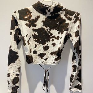 ❌NOT AVAILABLE❌ Motel Rocks CowPrint Top